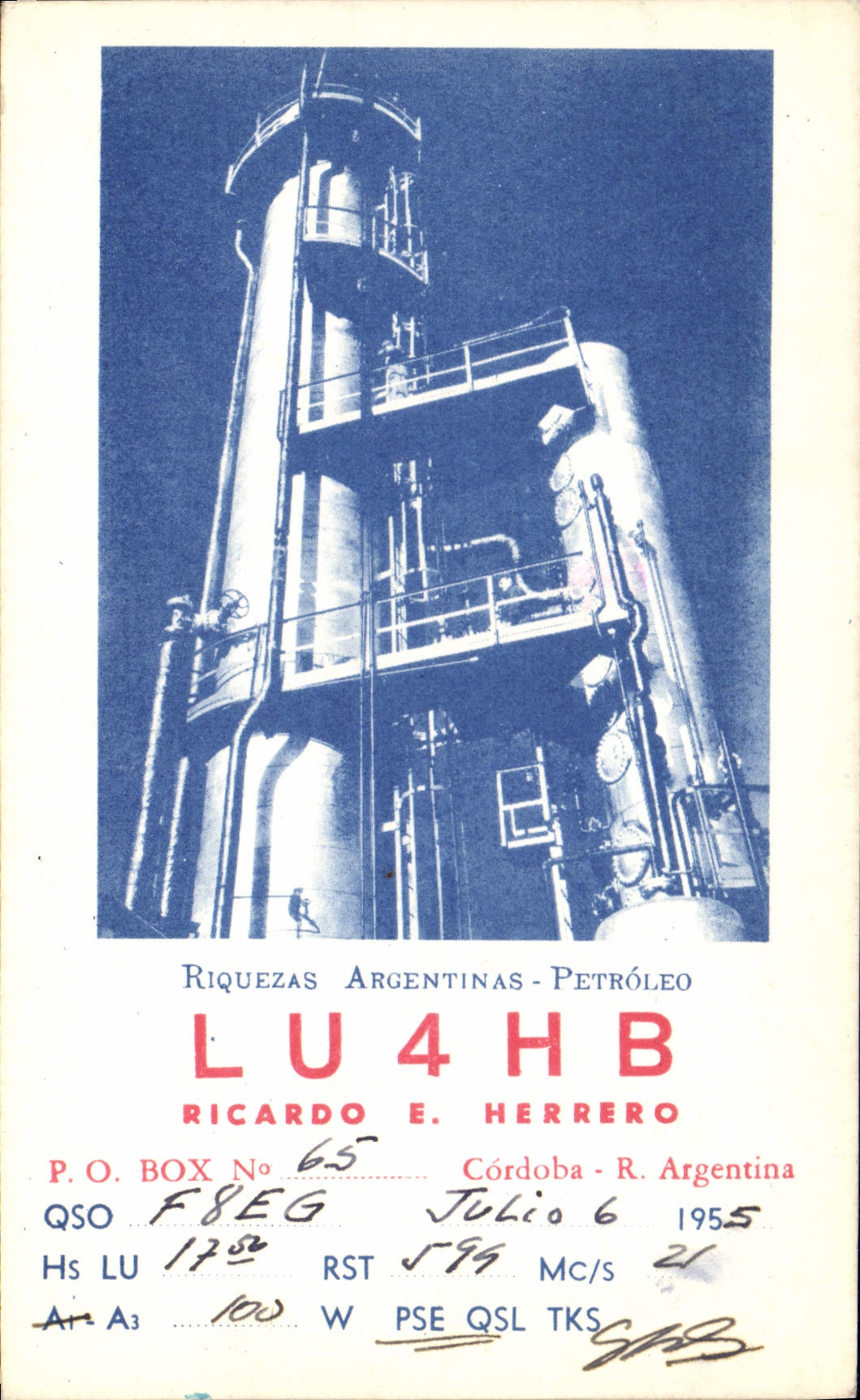 Riquezas Argentinas - Petróleo — usine pétrochimique — Ricardo E. Herrero, Córdoba, Argentine, n° 65
