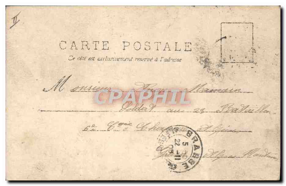 CPA Fantaisie Danse Femme  — Back