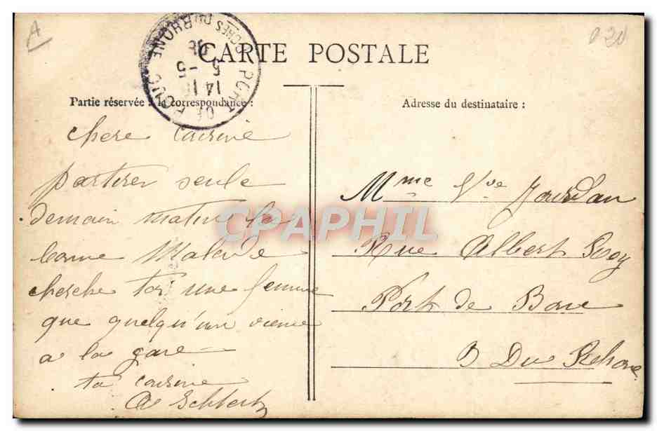 CPA Fantaisie Danse Paris Folies Bergeres Cinquegrani — Rückseite