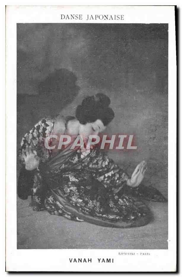 CPA Fantaisie Danse japonaise Vanah Yami Japon Nippon
