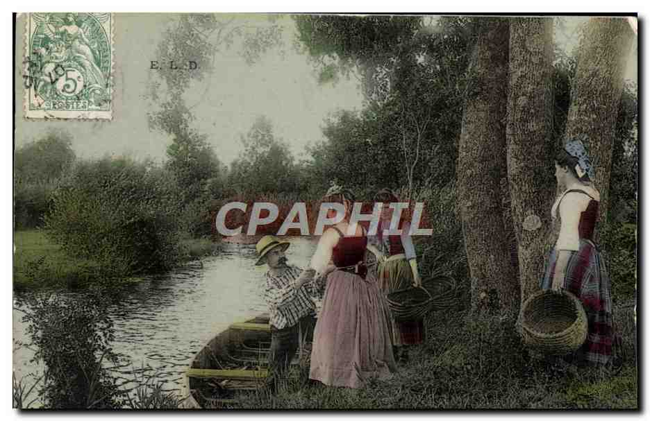 CPA Folklore Passeur 
