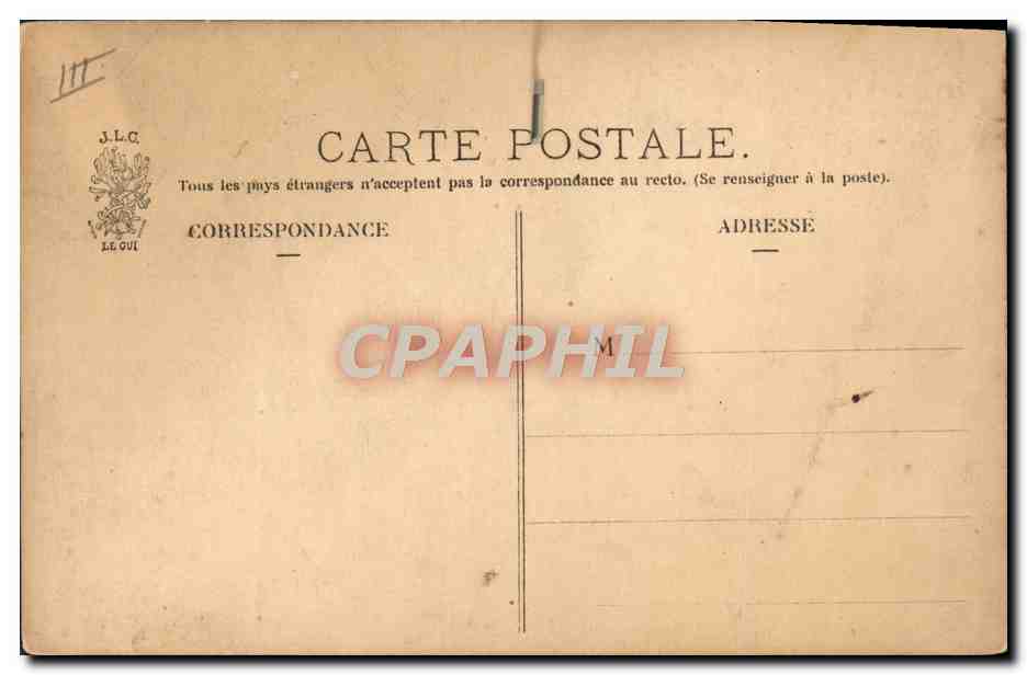CPA Folklore Une rixe — Verso
