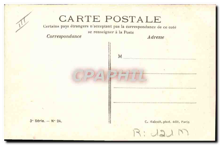 CPA Folklore La paie de la ferme  — Verso