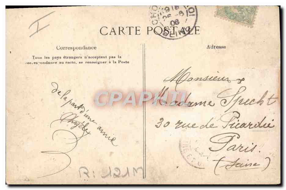 CPA Folklore Un charlatan Diable  — Verso