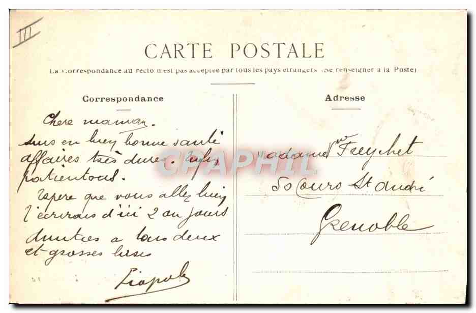 CPA Folklore Paysans menant les boeufs a la riviere  — Rückseite