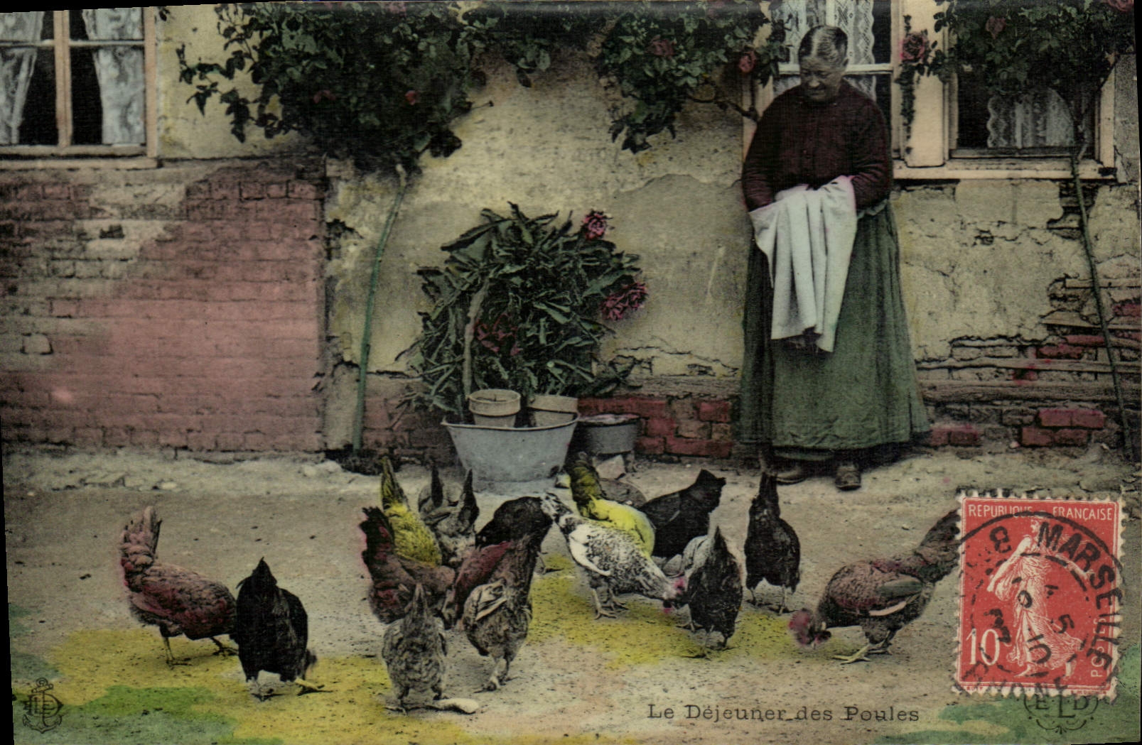 Le Déjeuner des Poules — Éditeur non visible, n° de série non lisible