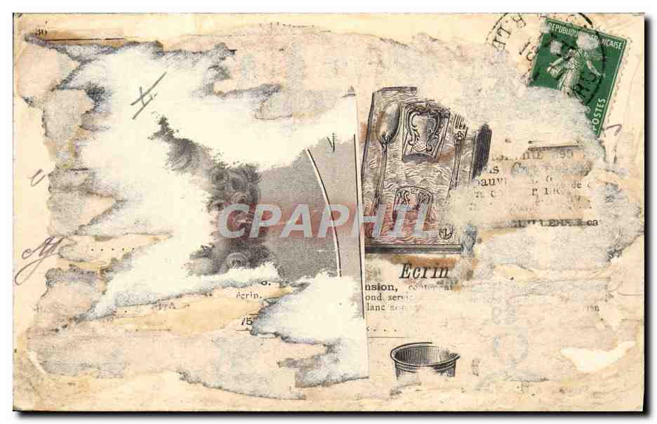CPA Bateau Paquebot Imerithie par grosse mer au large du Stromboli — Verso