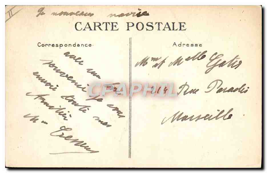 CPA Bateau Paquebot Ile de France  — Verso