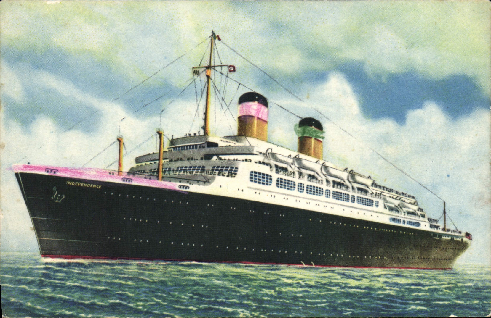Cruise ship INDEPENDENCE — American Export Lines — série A