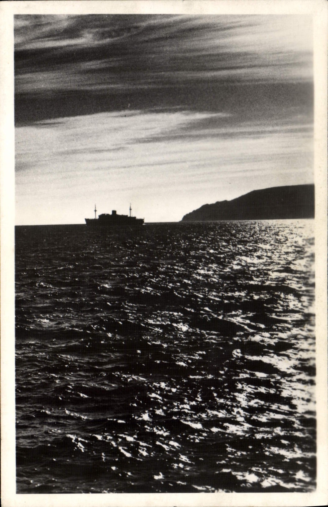CARTE PHOTO Bateau Paquebot Jean Mermoz 