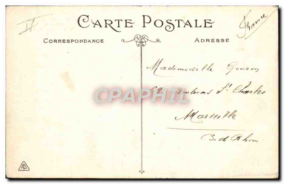 CPA Bateau Paquebot Yacht Ile de France  — Rückseite