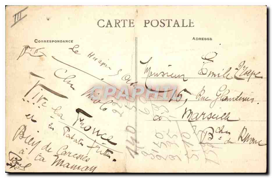 CPA Bateau Paquebot Ile de France Cie Gle Transatlantique — Verso