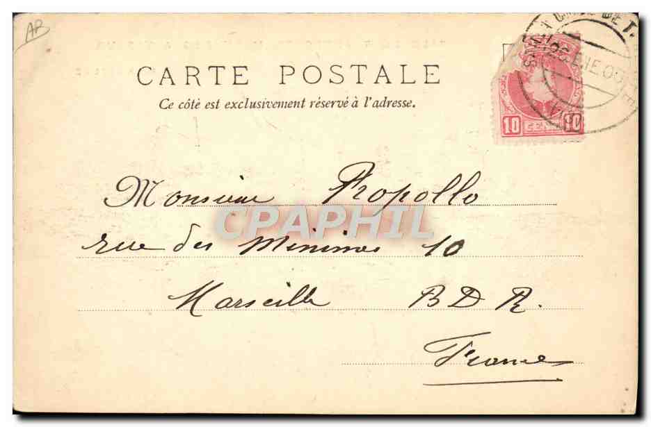 Paquebot "ITALIE" — Société Générale de Transports Maritimes à Vapeur — Marseille — Achterkant