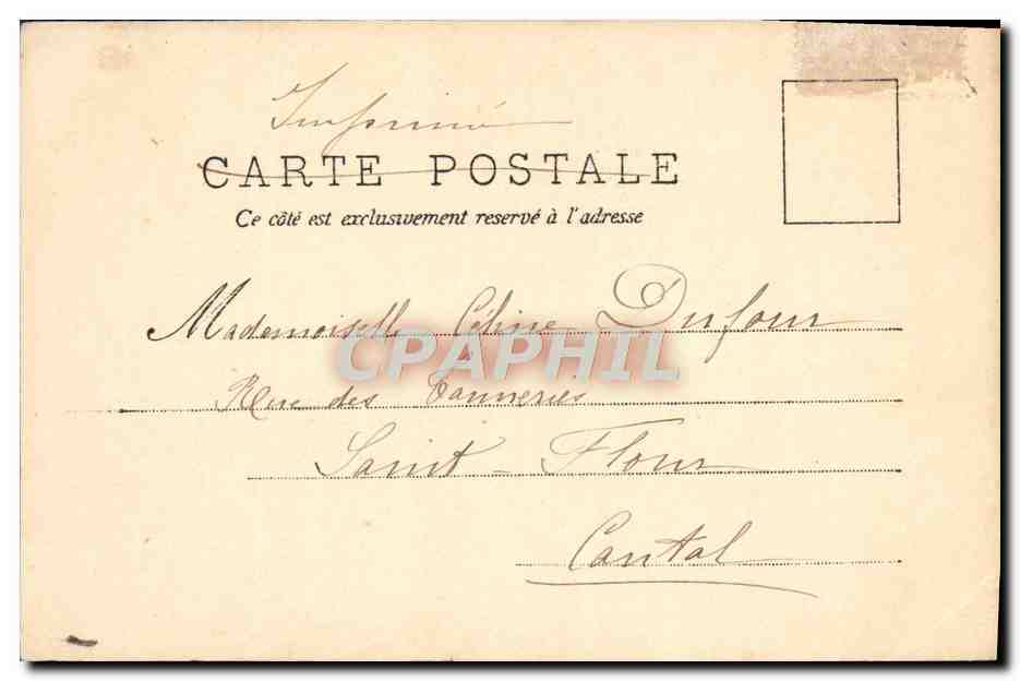 CPA Fantaisie Femme Marin — Verso