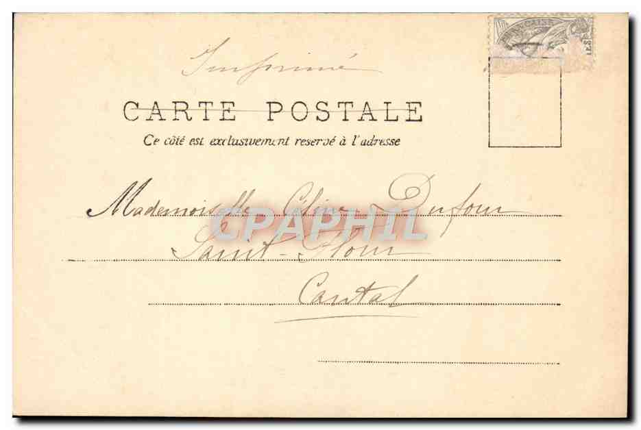 Fischereiszene in Saint-Vierge — N. H. Dufour, Paris — N° IV — Rückseite