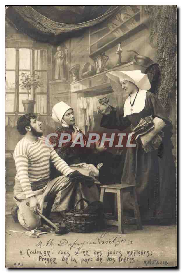 Scène de pêcheurs et de religieuse — A.N. Paris — n° 851