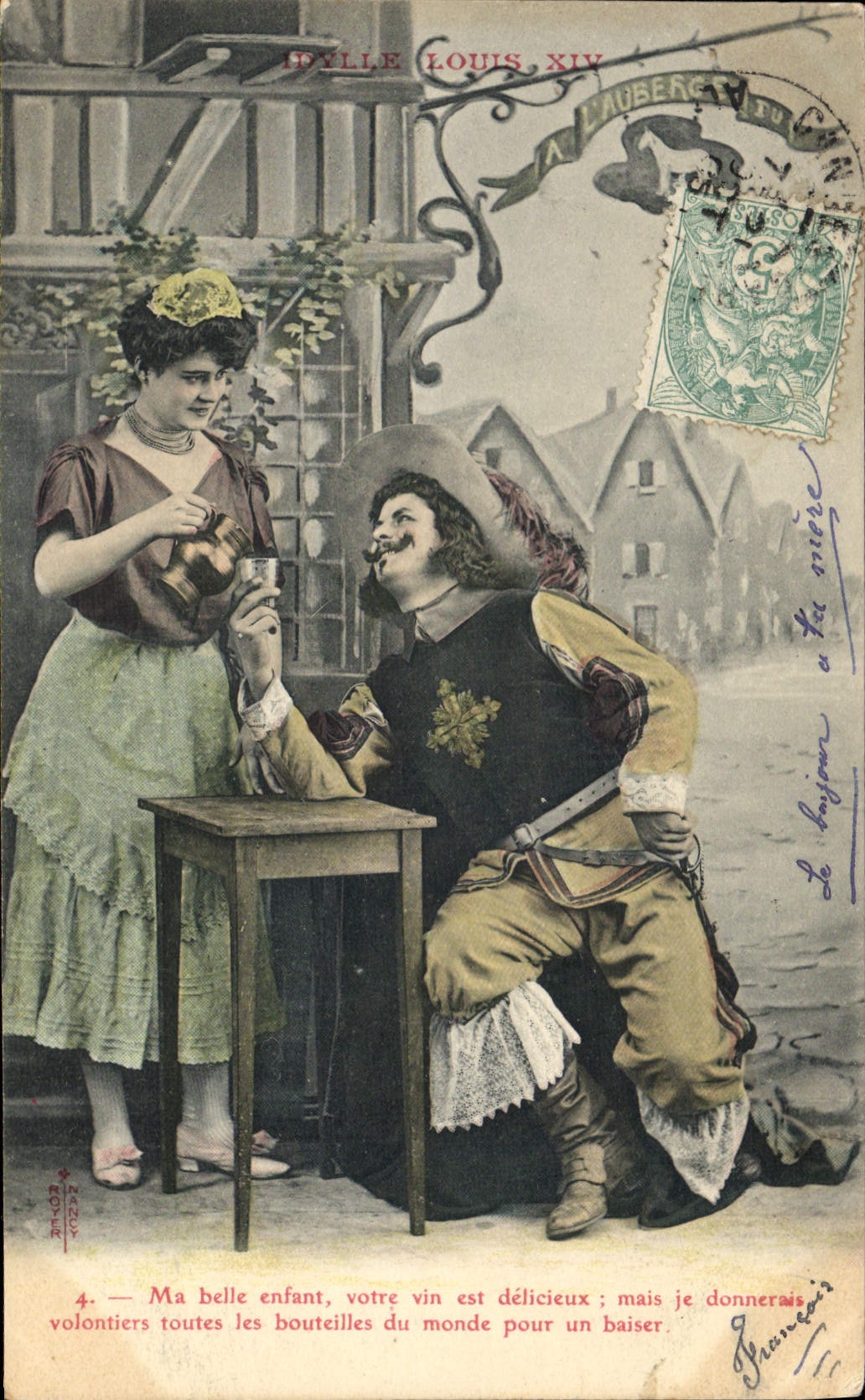 Scène de café — Louis XIV — éditeur NANCY, n°4