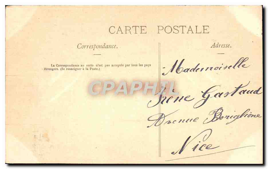 Scène de café — Louis XIV — éditeur NANCY, n°4 — Verso