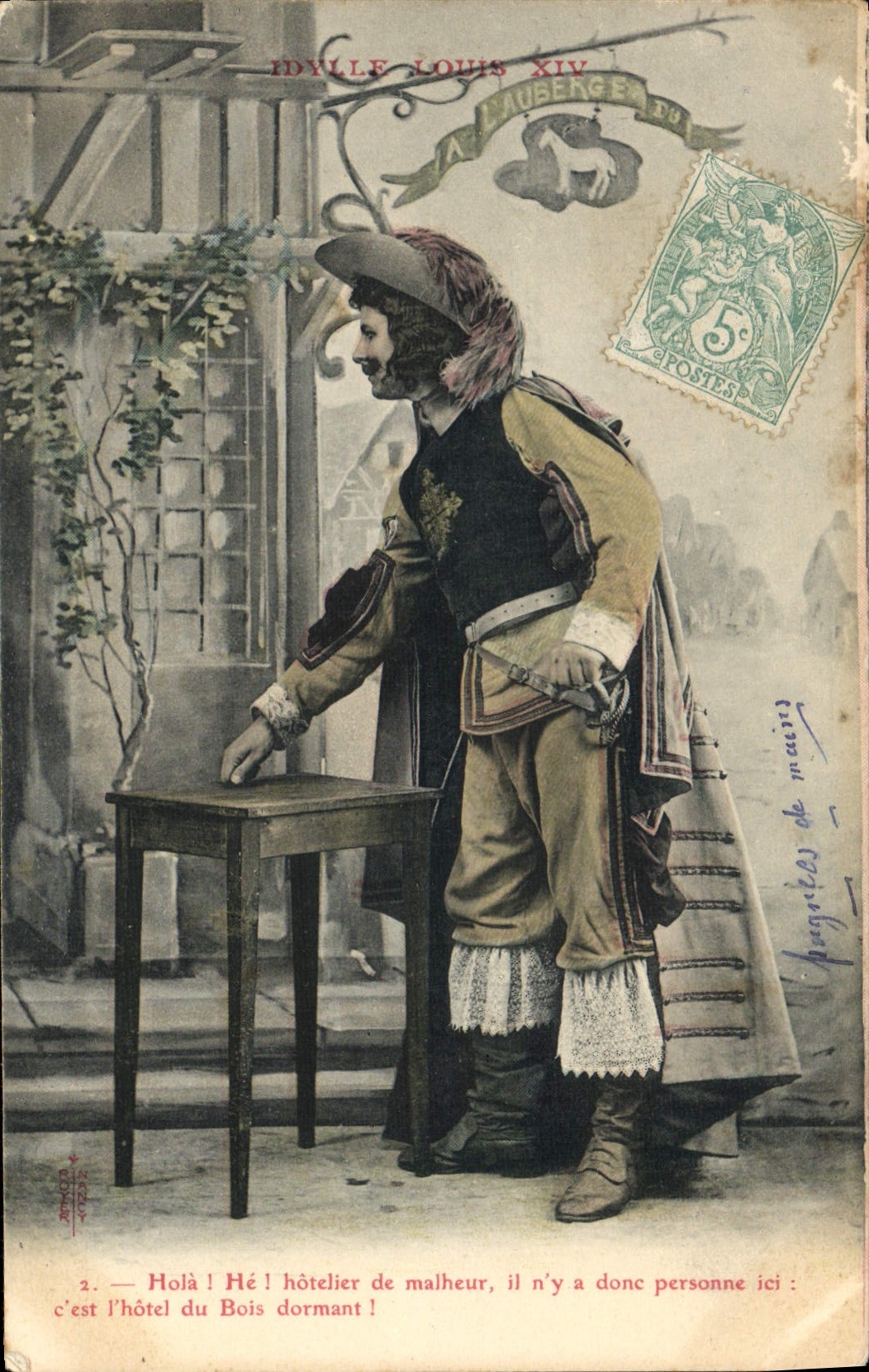 Idylle Louis XIV — scène d'hôtel — éditeur La Mauberge n°2