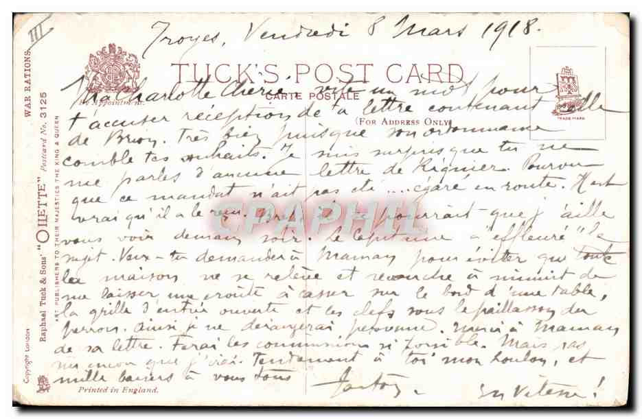 CPA Fantaisie Enfant Bebe Lait Biberon Chien — Verso
