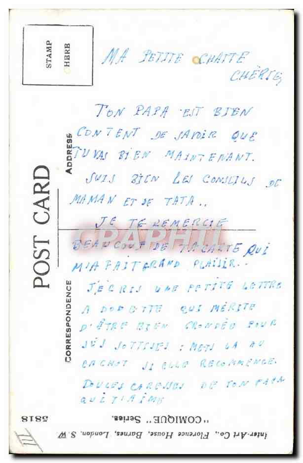 CPA Fantaisie Enfant  — Rückseite
