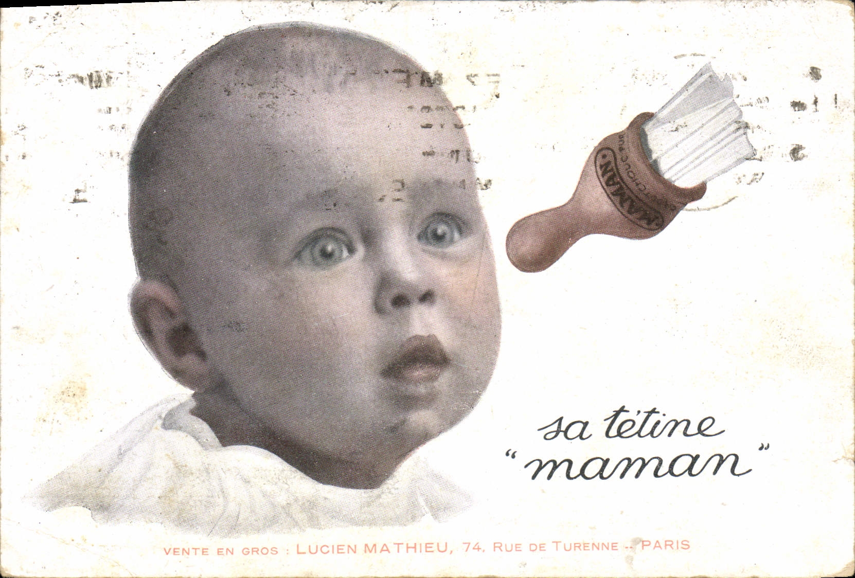 CPA Fantaisie Enfant Biberon Biberon Lait