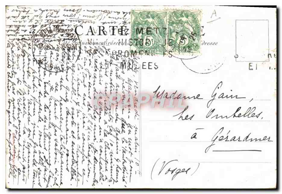 CPA Fantaisie Enfant Biberon Biberon Lait — Verso