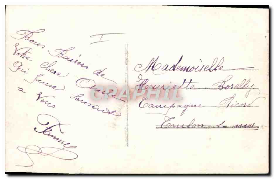 CPA Fantaisie Femme Soldat Militaria — Rückseite