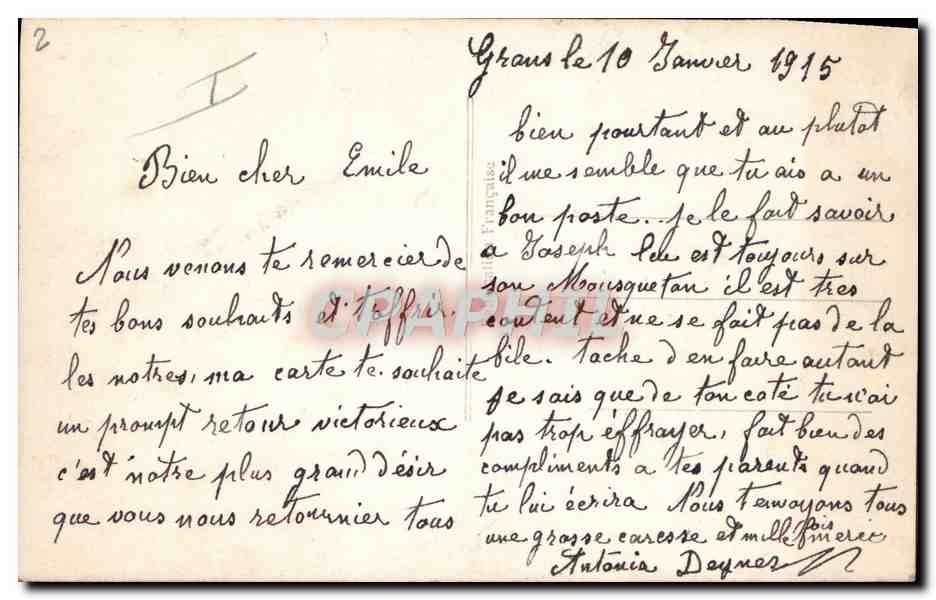 CPA Fantaisie Femme  — Rückseite