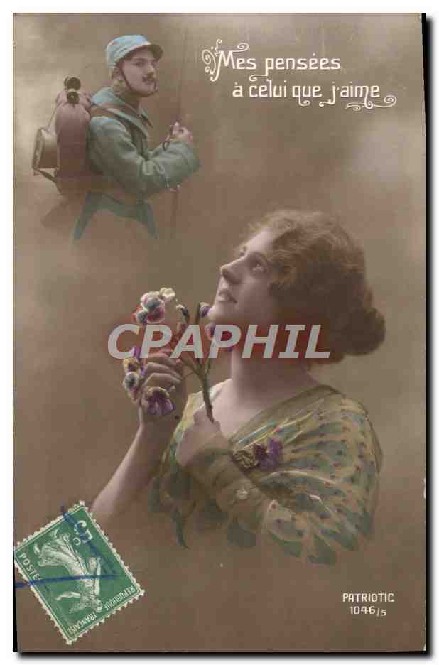 CPA Fantaisie Femme Soldat Militaria