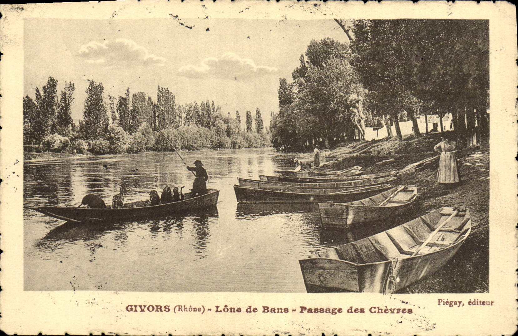 Givors (Rhône) - Lône de Bans - Passage des Chèvres — Piégay, éditeur