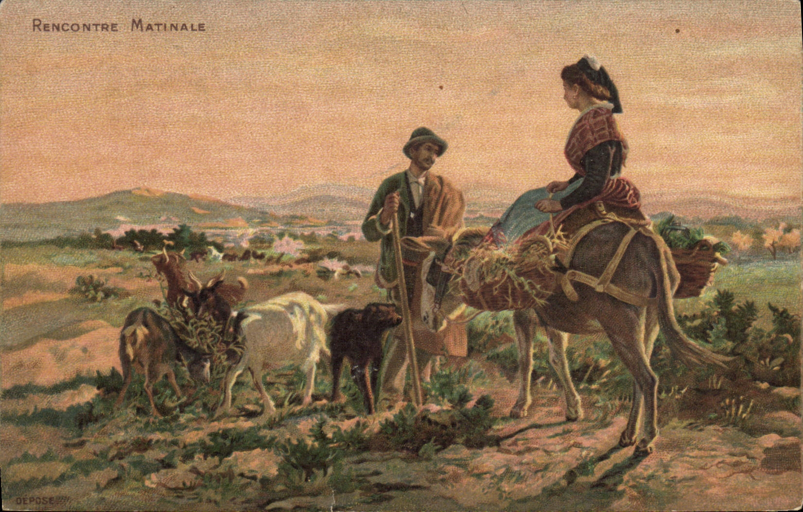 Rencontre Matinale — scène pastorale — DEPOSE