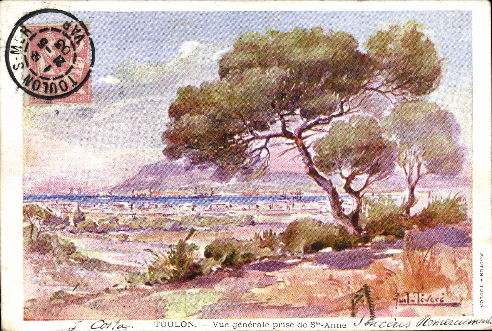 Toulon — Allgemeiner Blick von Sainte-Anne — J. Costas, Verlag Toulon