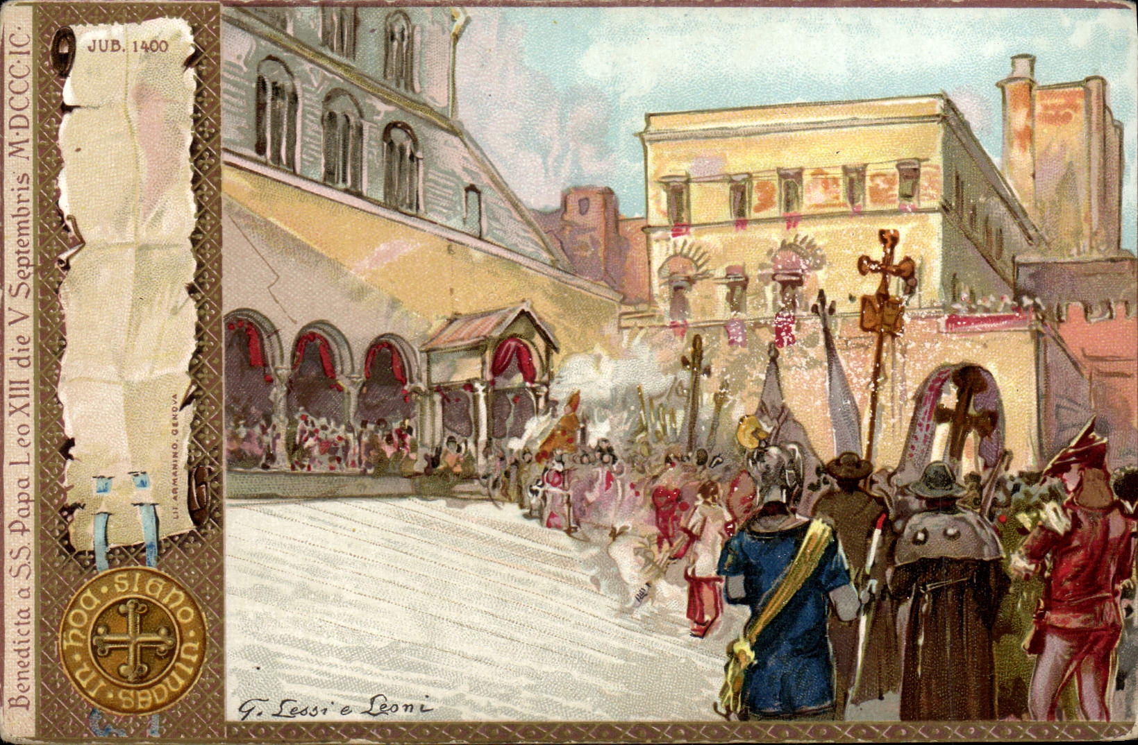 CPA Fantaisie Illustrateur Pape Leo XIII