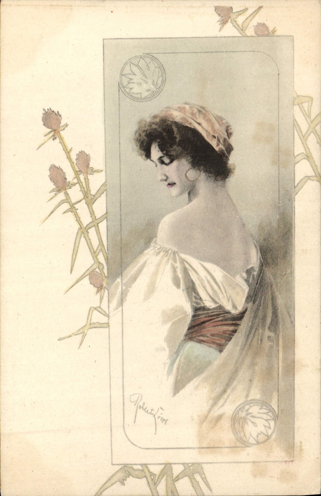 CPA Fantaisie Illustrateur Femme