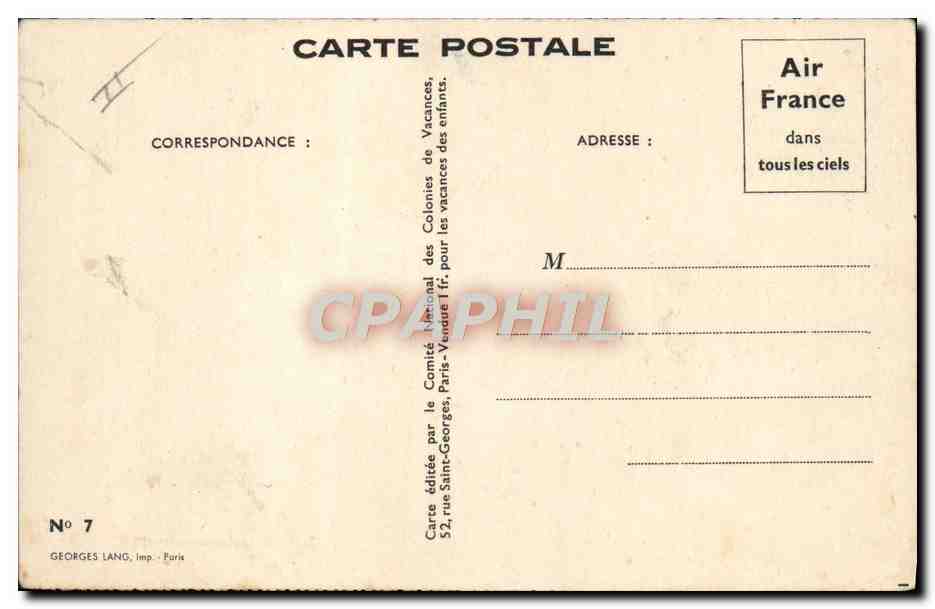 CPA Fantaisie Illustrateur Enfants au cerceau — Rückseite