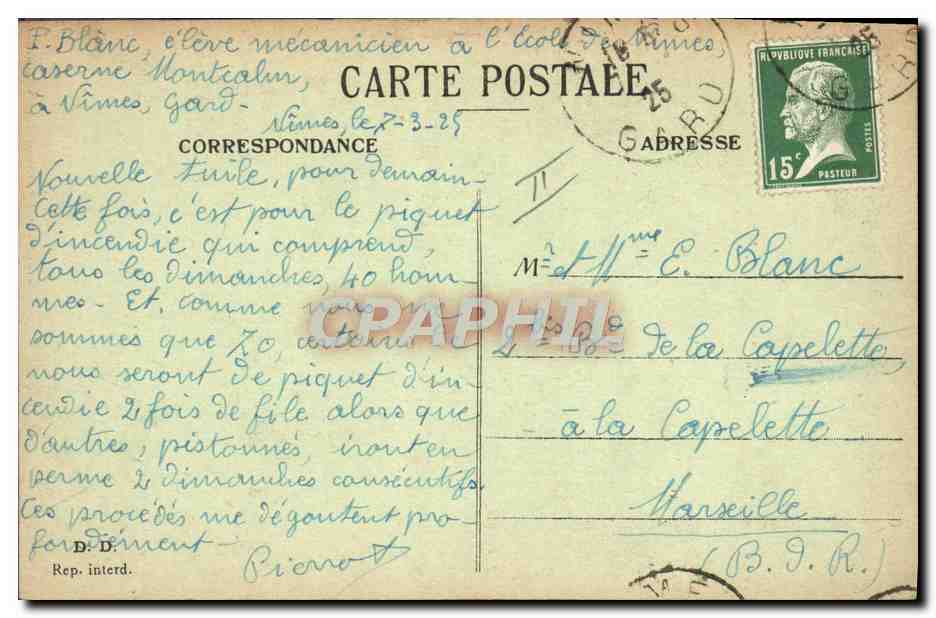 Scènes de caserne — Au réfectoire, l'arrivée de la soupe — Éditeur non visible, n°7 — Reverso