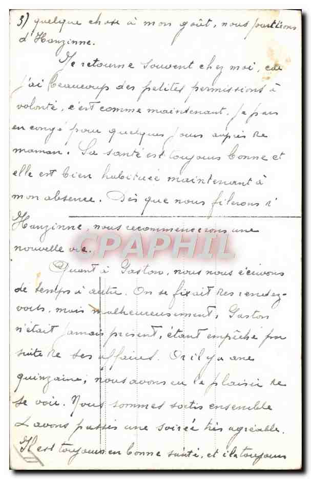 CPA Fantaisie Militaria Garde chambre  — Rückseite