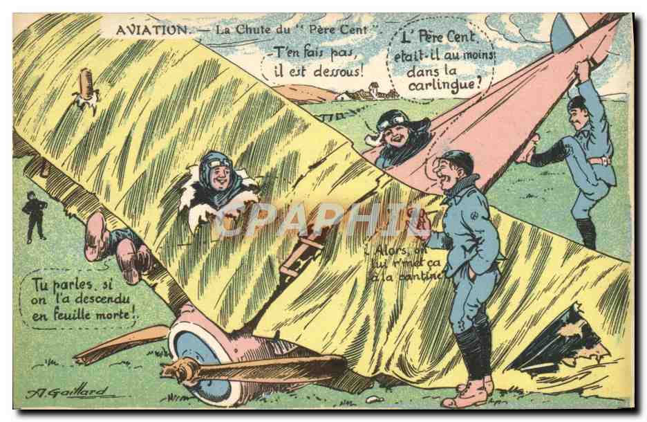 Aviation — La Chute du "Père Cent" — A. Gaillard