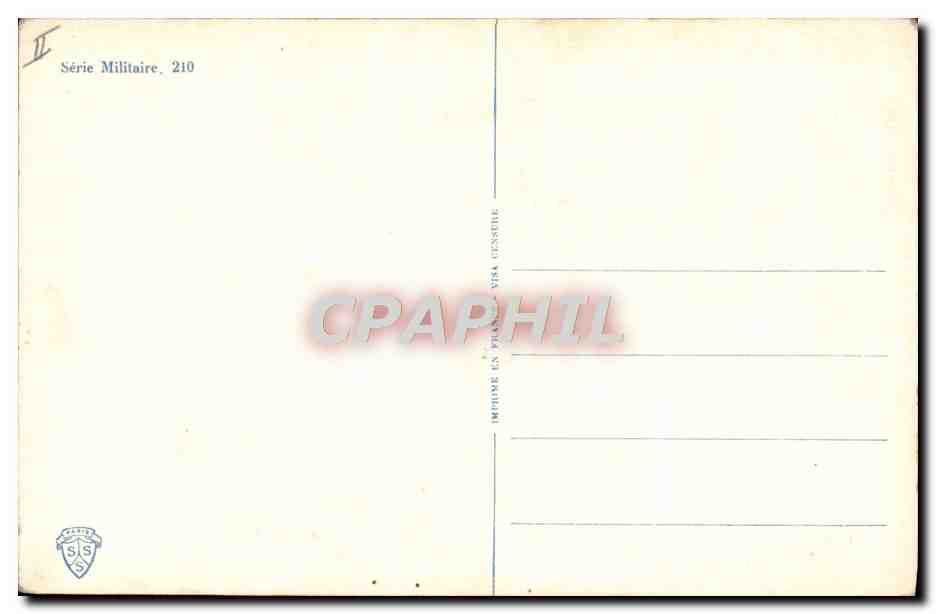 CPA Fantaisie Militaria Occasion inesperee — Rückseite