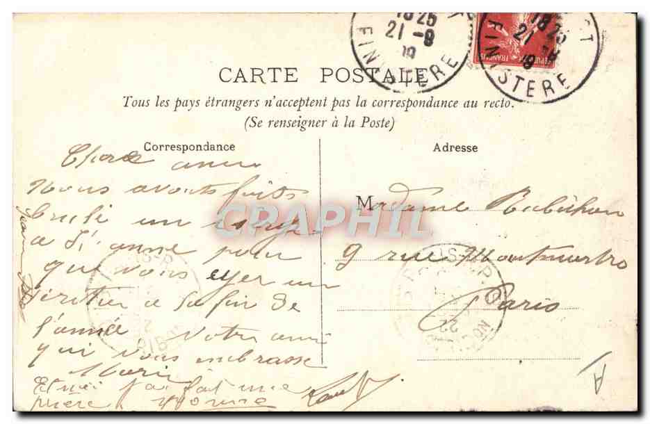 CPA Folklore Brest Breton au pelerinage  — Verso