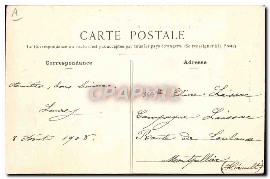 CPA Folklore Scenes enfantines bretonnes Les conseils de Man Goz  — Verso