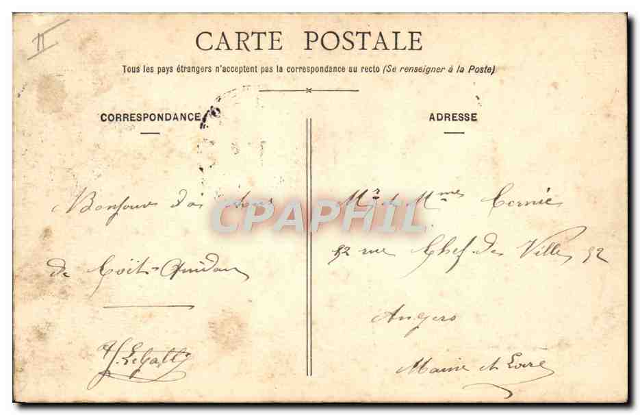 CPA Folklore Amour en Bretagne  — Verso