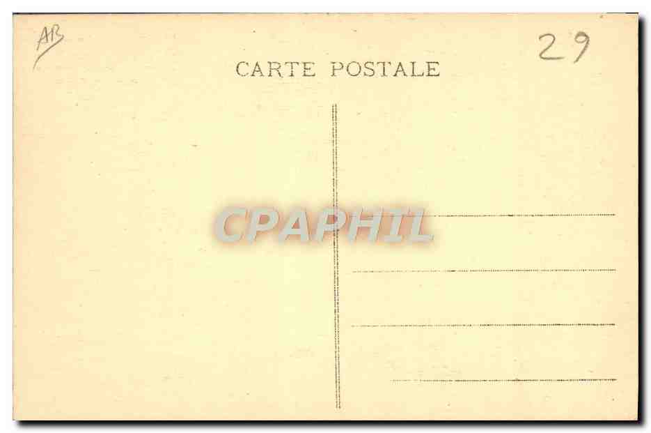 CPA Folklore Ar Folgoat Les pelerins a la fontaine le jour du pardon  — Verso
