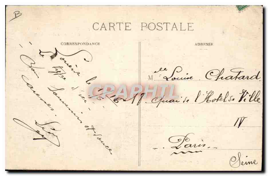 CPA Folklore Bretagne Costumes de Kernascleden  — Verso
