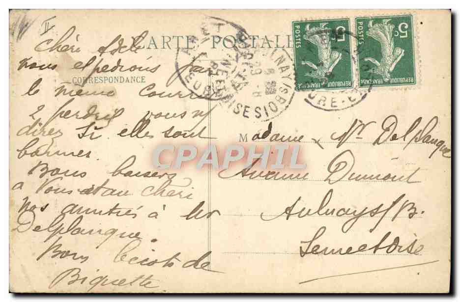 CPA Telegraphie Dreux La tour du telegraphe — Rückseite