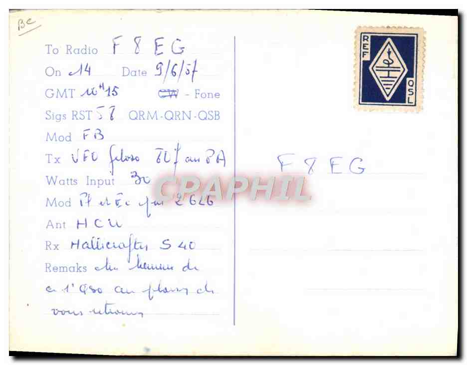 Église Notre-Dame XIIe Siècle et Port des Yachts — Granville (Manche) — Raymond Simonne, Boîte Postale N° 11 — Reverso