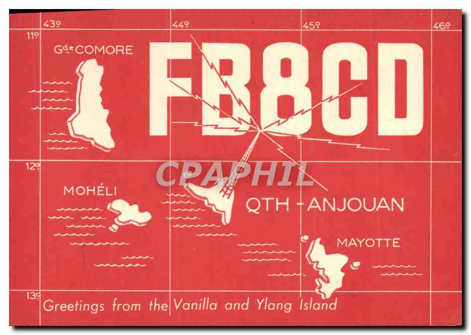 Îles Comores — Greetings from the Vanilla and Ylang Island — CPAPHIL