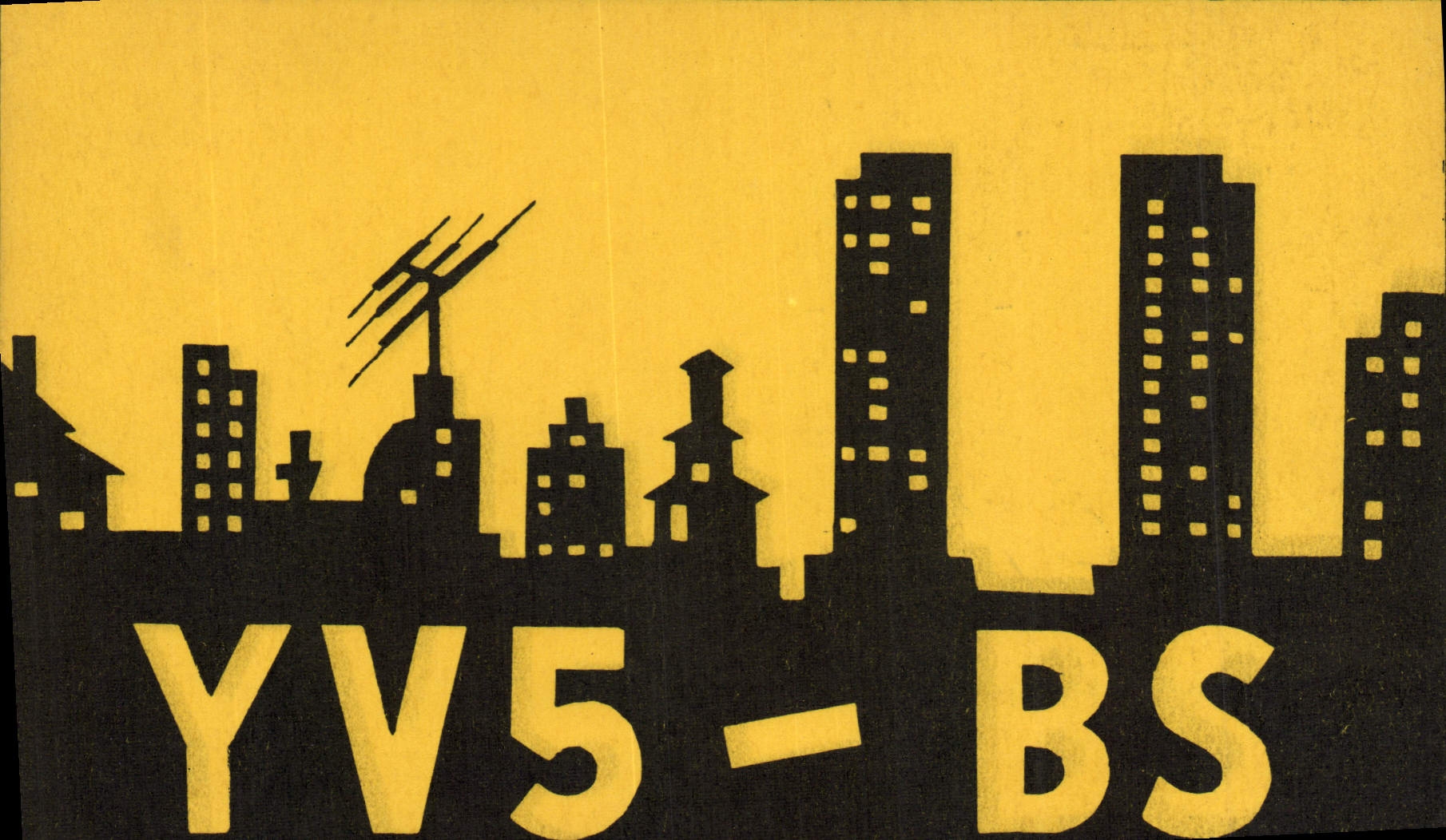 Ville — skyline avec antenne — Radio Club Vénézuélien