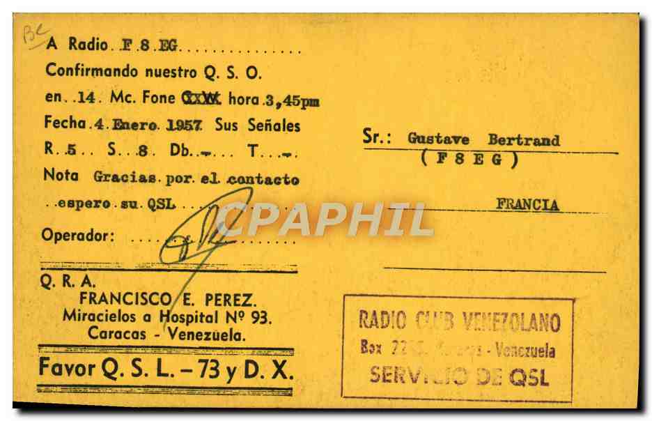 Ville — skyline avec antenne — Radio Club Vénézuélien — Reverso